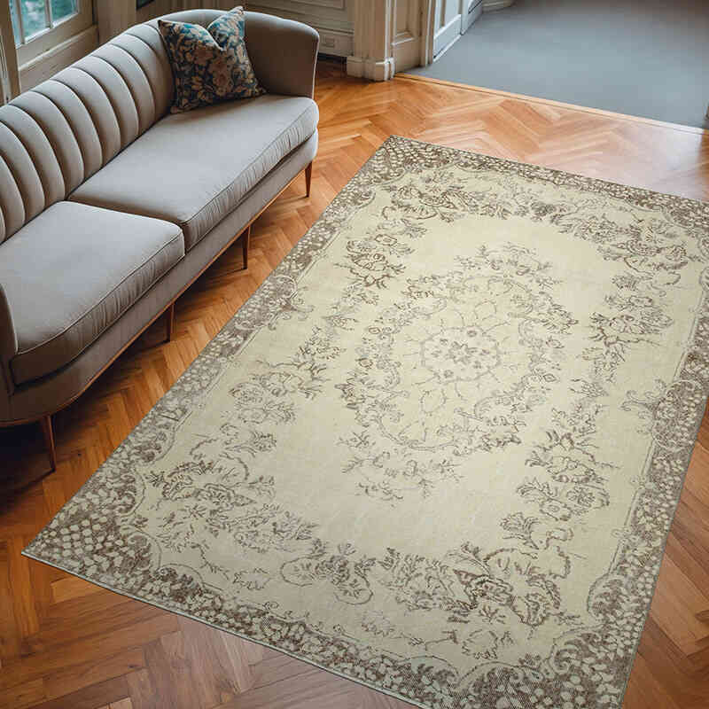 El Dokuma Vintage Halı - 208 cm x 302 cm - K0048891