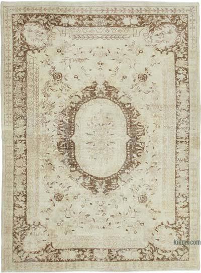 Vintage Turkish Hand-Knotted Rug - 7'  x 9' 5" (84" x 113")