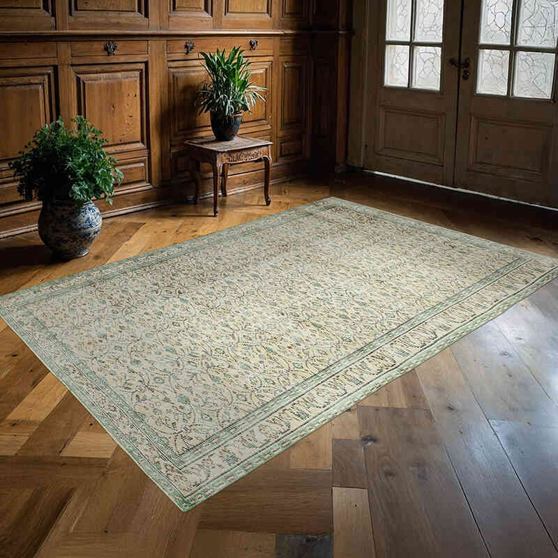 El Dokuma Vintage Halı - 177 cm x 267 cm - K0048988