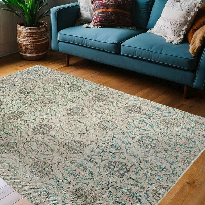 Vintage Turkish Hand-Knotted Rug - 5' 1" x 7' 1" (61" x 85") - K0048998