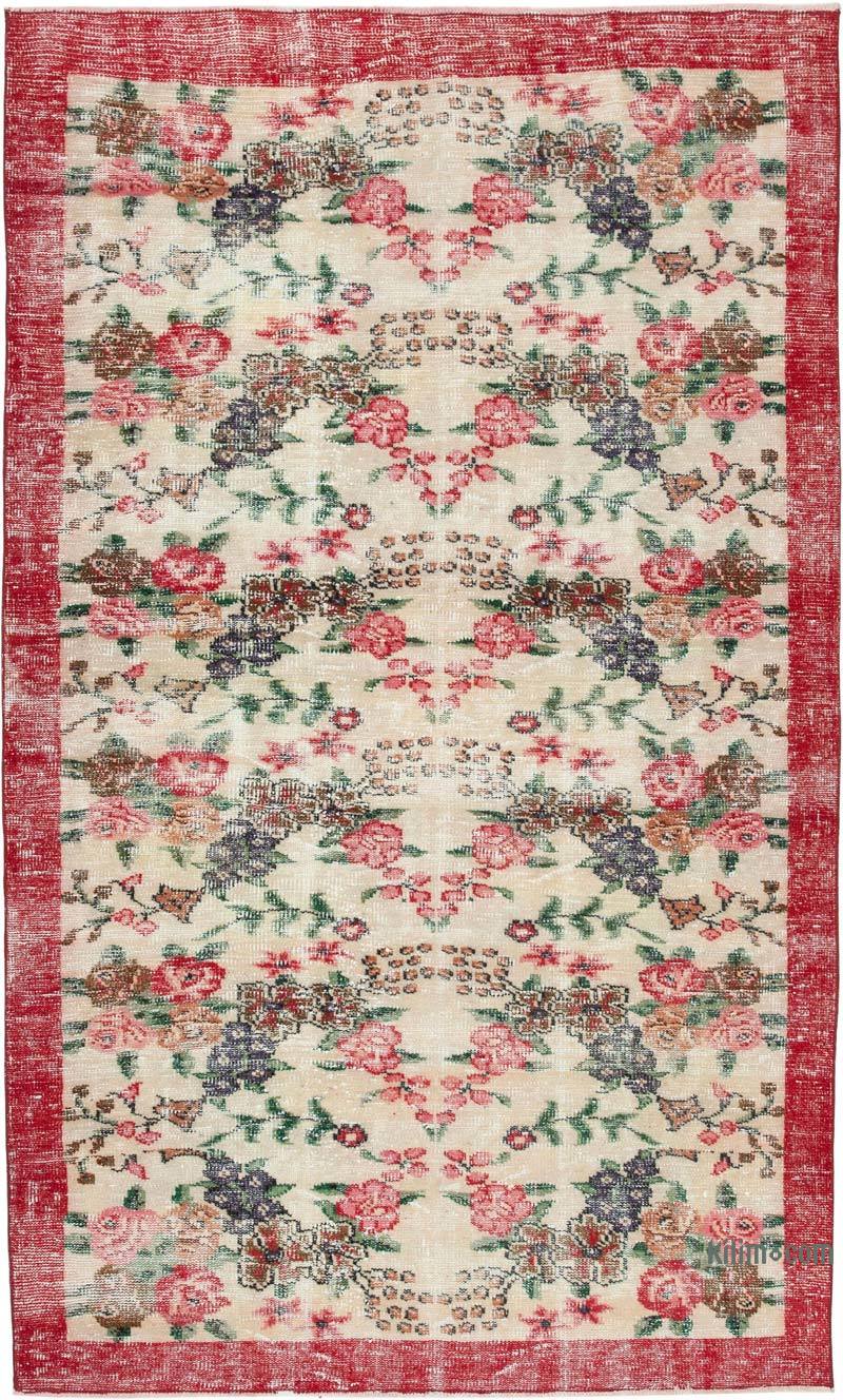 El Dokuma Vintage Halı - 160 cm x 262 cm - K0049000