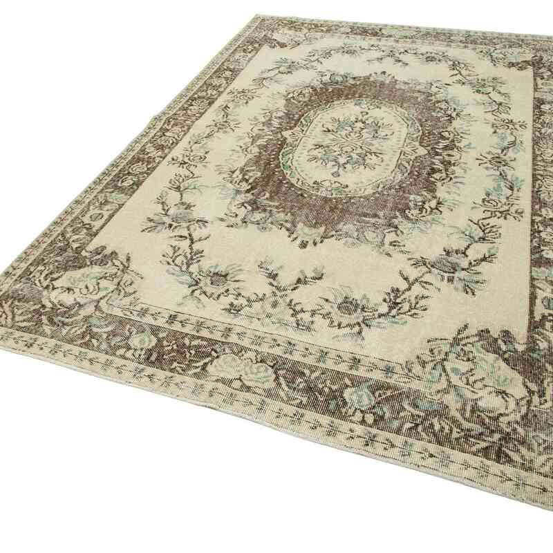 Alfombra Vintage Turca Anudada a Mano - 182 cm x 290 cm - K0049013