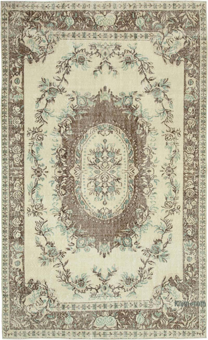 Alfombra Vintage Turca Anudada a Mano - 182 cm x 290 cm - K0049013