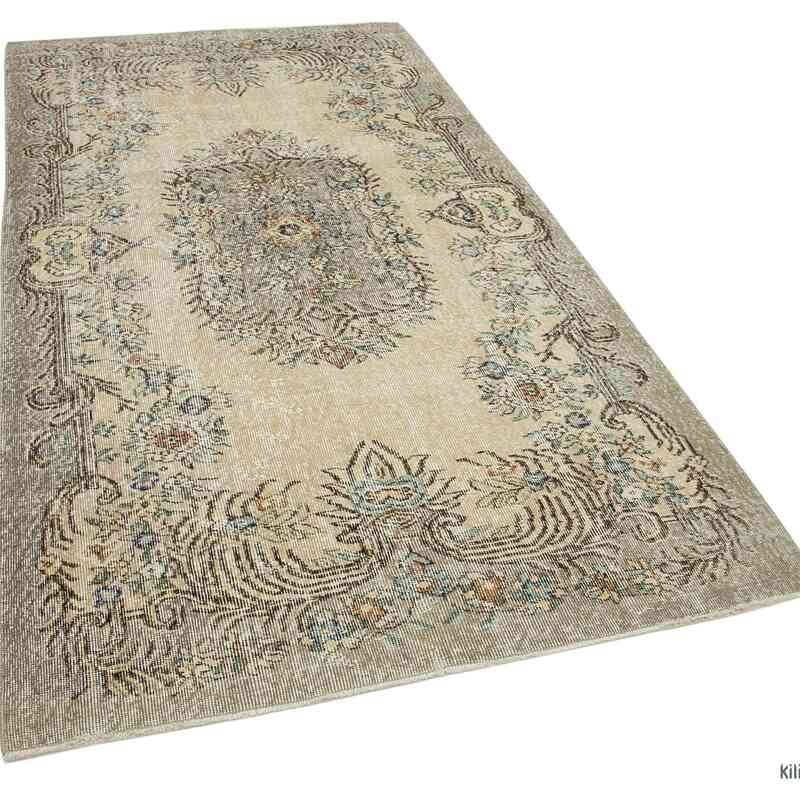 Vintage Turkish Hand-Knotted Rug - 4' 5" x 8' 3" (53" x 99") - K0049021