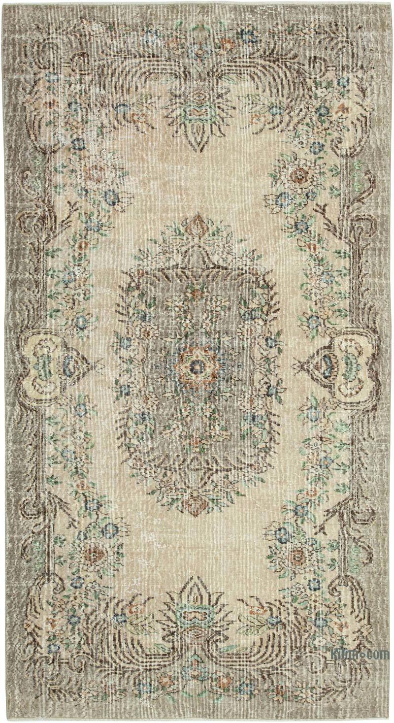 Vintage Turkish Hand-Knotted Rug - 4' 5" x 8' 3" (53" x 99") - K0049021