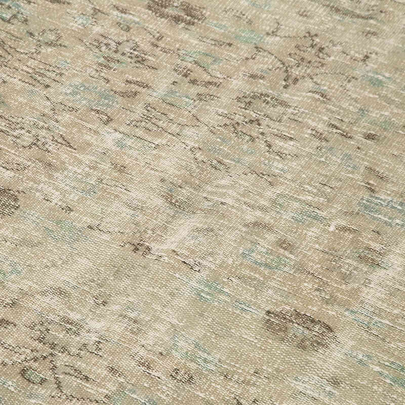 Gris Alfombra Turca Vintage Sobre-teñida - 155 cm x 257 cm - K0049262