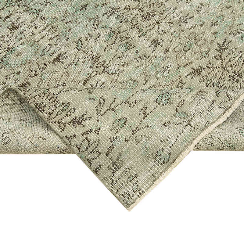 Açık Mavi Boyalı El Dokuma Anadolu Halısı - 177 cm x 266 cm - K0049273