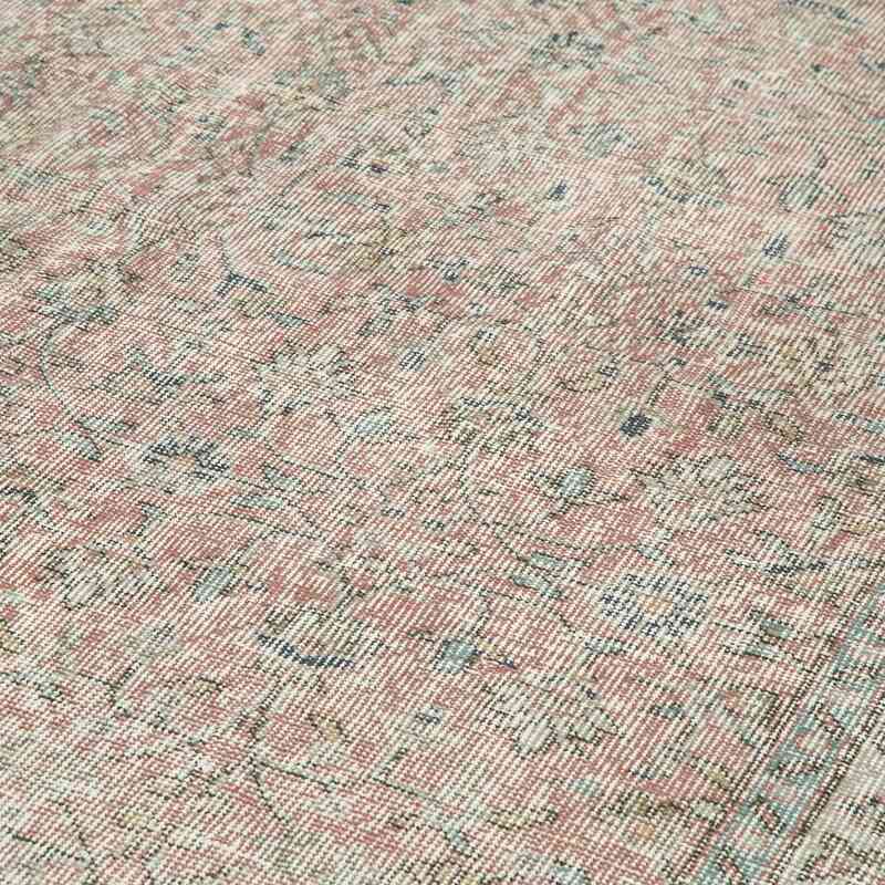 Grey Over-dyed Vintage Hand-Knotted Turkish Rug - 5' 3" x 9' 4" (63" x 112") - K0049348