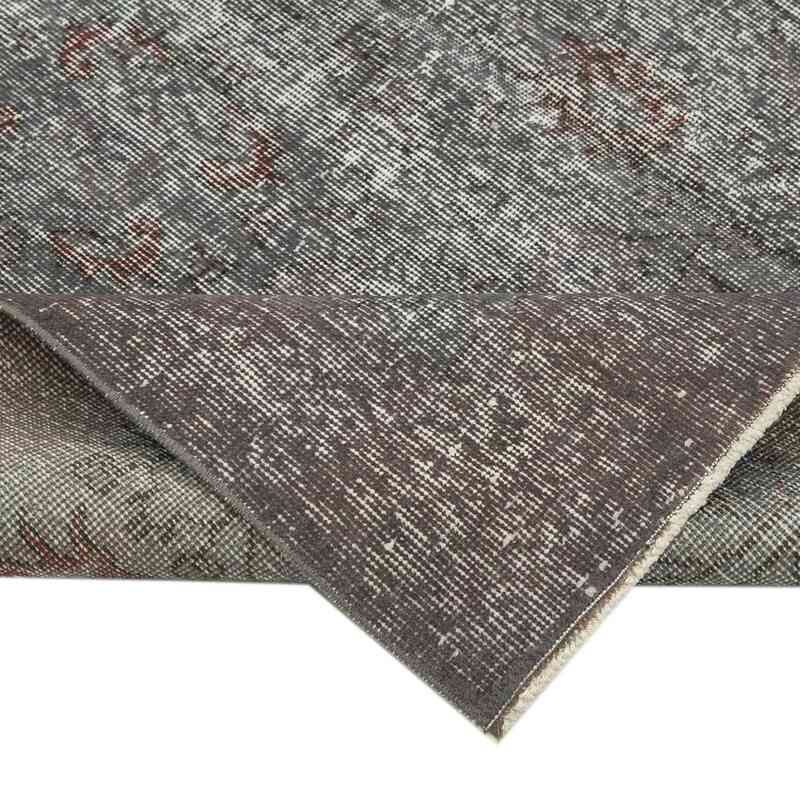 Grey Over-dyed Vintage Hand-Knotted Turkish Rug - 4' 10" x 8' 4" (58" x 100") - K0049357