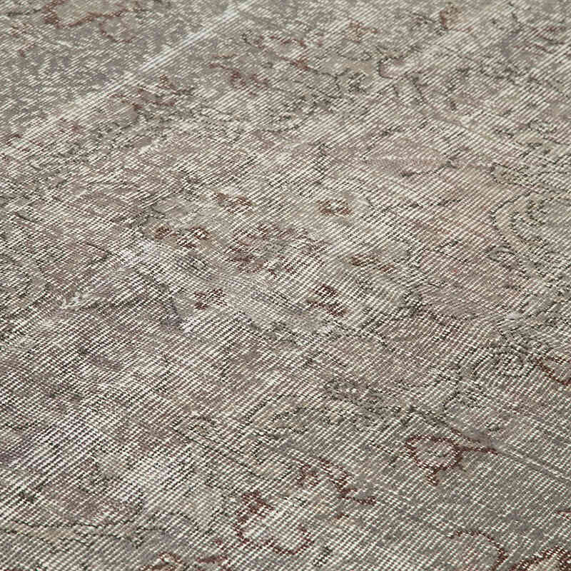 Gris Alfombra Turca Vintage Sobre-teñida - 178 cm x 280 cm - K0049368