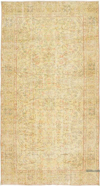 Boyalı El Dokuma Anadolu Halısı - 134 cm x 252 cm
