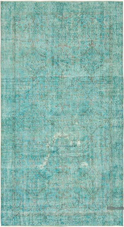 Over-dyed Vintage Hand-Knotted Turkish Rug - 5' 4" x 9' 8" (64" x 116")