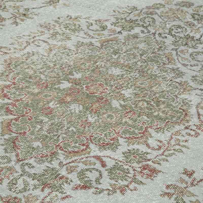Grey Over-dyed Vintage Hand-Knotted Turkish Rug - 5' 5" x 10' 5" (65" x 125") - K0049438