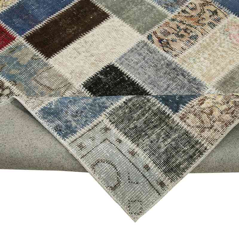 Patchwork Hand-Knotted Turkish Rug - 9' 8" x 13' 6" (116" x 162") - K0049452