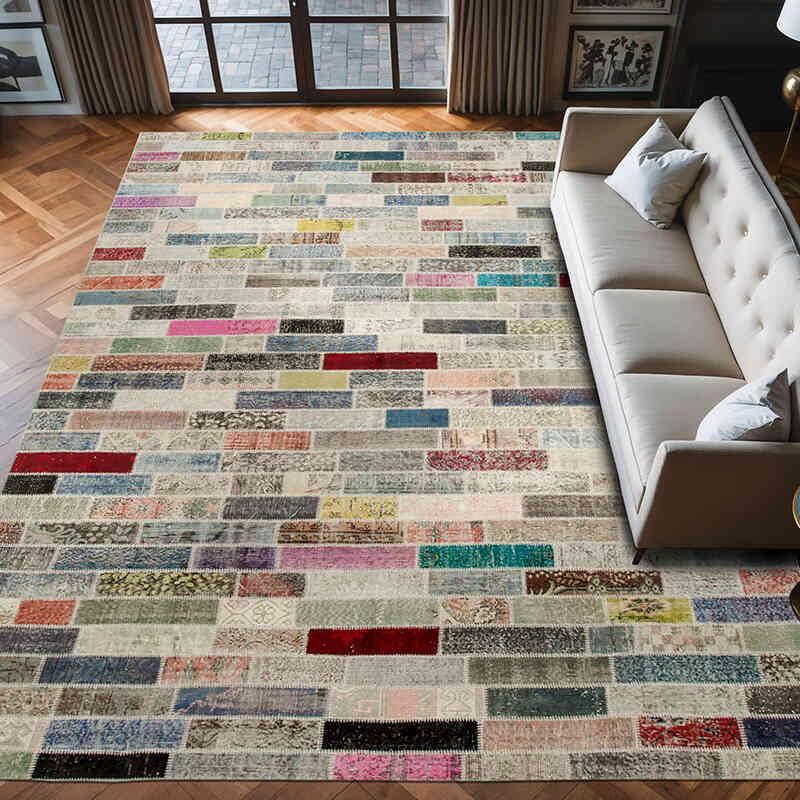 Alfombra Turca De Retazos - 300 cm x 407 cm - K0049453