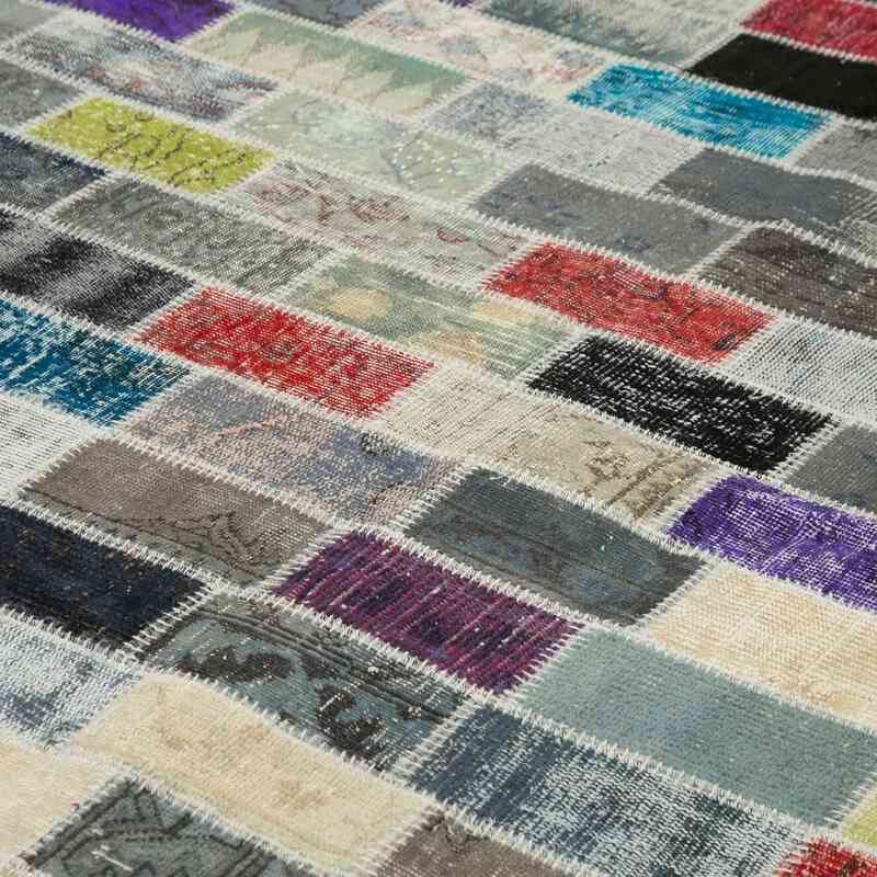 Patchwork Hand-Knotted Turkish Rug - 10'  x 13' 6" (120" x 162") - K0049476