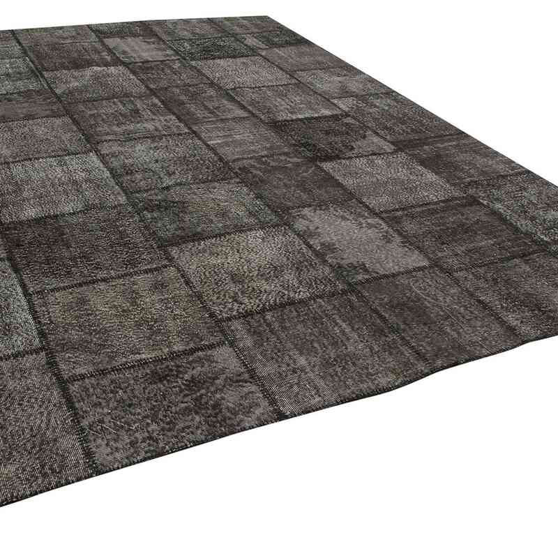 Patchwork Hand-Knotted Turkish Rug - 9' 11" x 13' 2" (119" x 158") - K0049485