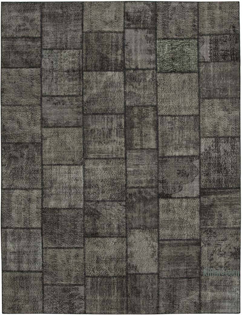 Patchwork Hand-Knotted Turkish Rug - 9' 11" x 13' 2" (119" x 158") - K0049485
