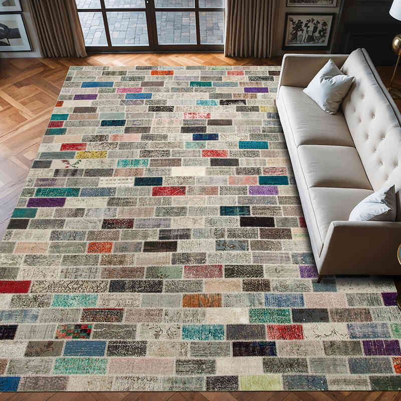 Alfombra Turca De Retazos - 298 cm x 408 cm - K0049491