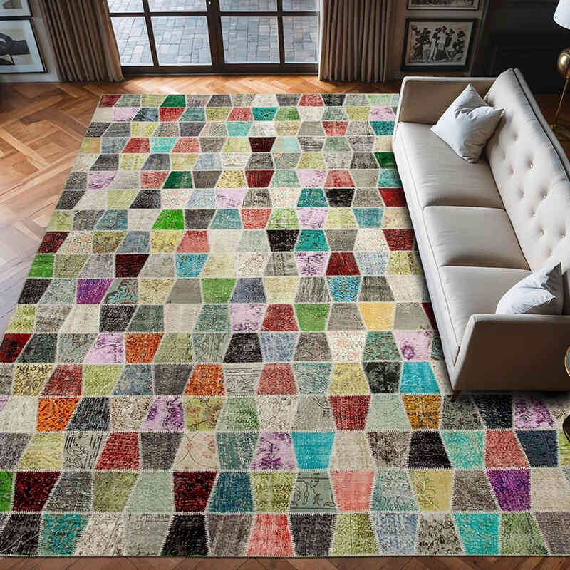 Alfombra Turca De Retazos - 306 cm x 403 cm - K0049493