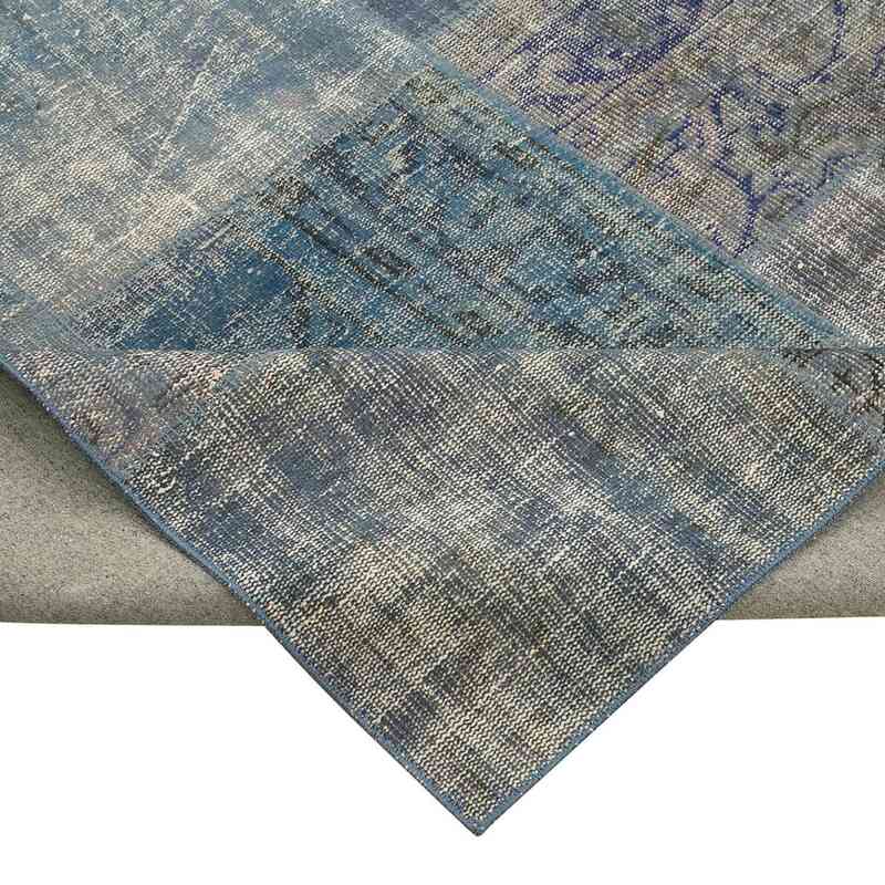 Patchwork Hand-Knotted Turkish Rug - 9' 9" x 13' 1" (117" x 157") - K0049496