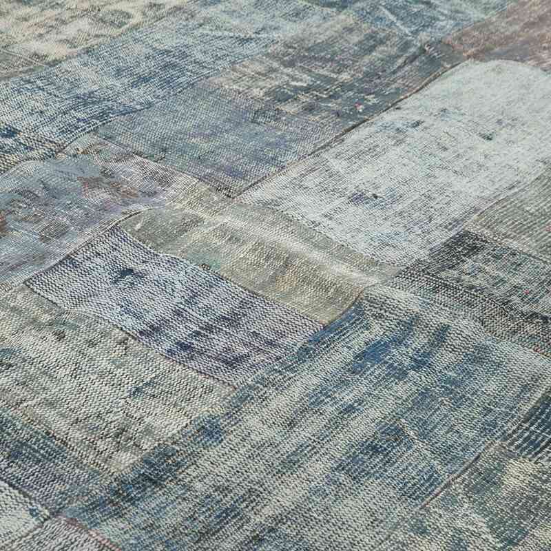 Patchwork Hand-Knotted Turkish Rug - 9' 11" x 13' 6" (119" x 162") - K0049509
