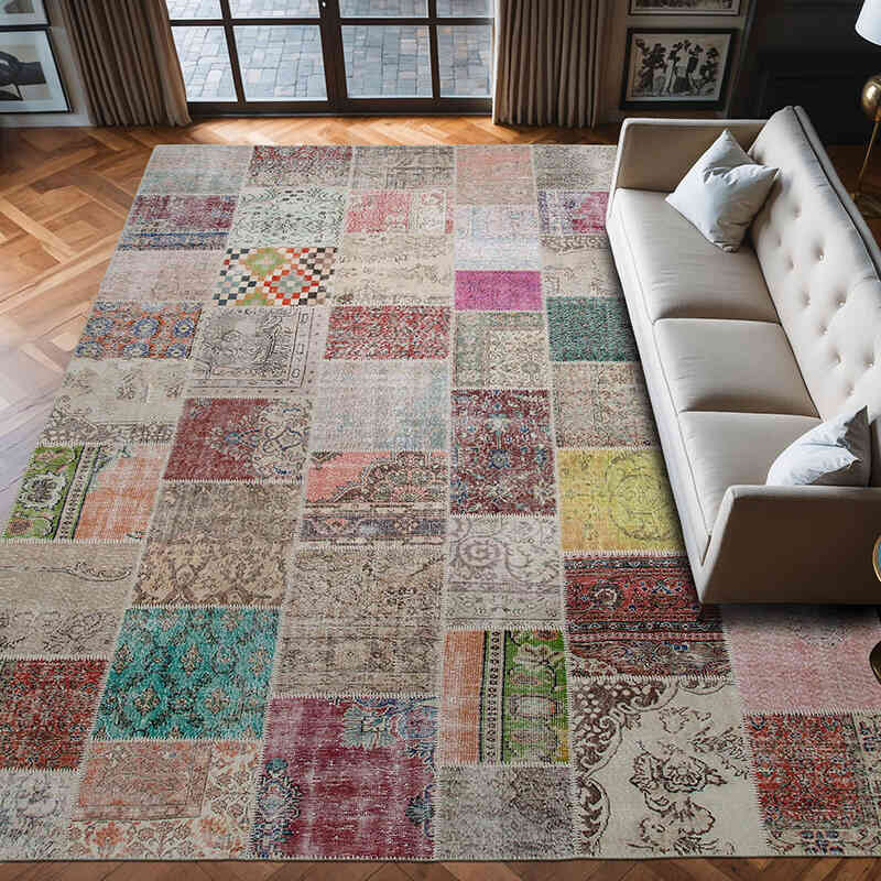 Alfombra Turca De Retazos - 300 cm x 403 cm - K0049512