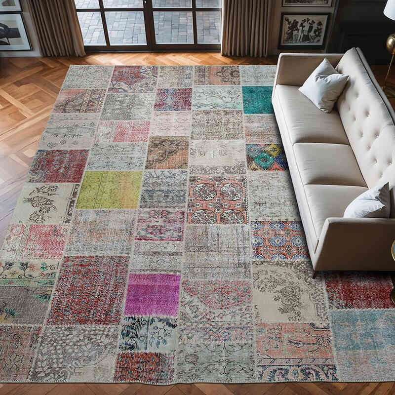 Alfombra Turca De Retazos - 300 cm x 402 cm - K0049529
