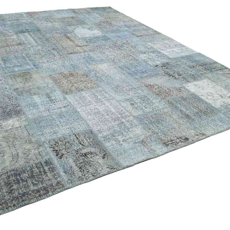 Patchwork Hand-Knotted Turkish Rug - 9' 11" x 13' 1" (119" x 157") - K0049550