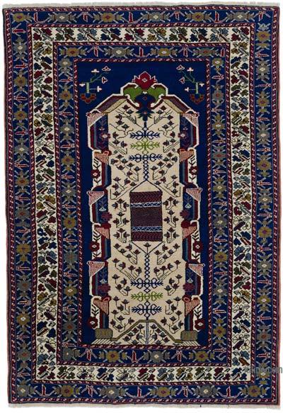 Vintage Turkish Hand-Knotted Rug - 4' 8" x 6' 8" (56" x 80")