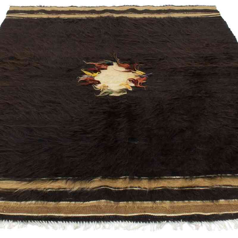 Brown Vintage Siirt Rug - 4' 3" x 5' 7" (51" x 67") - K0049628
