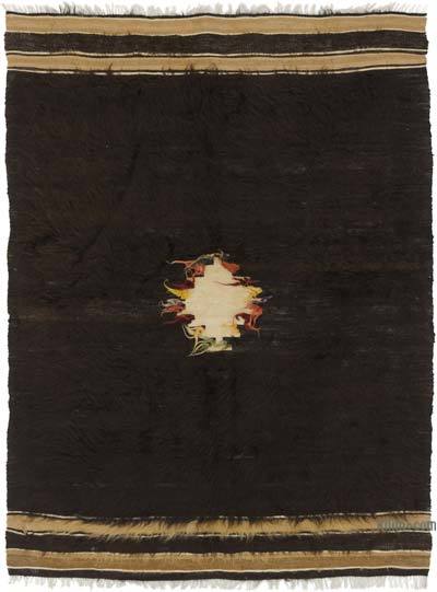 Brown Vintage Siirt Rug - 4' 3" x 5' 7" (51" x 67")