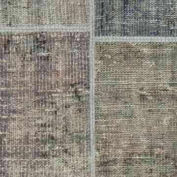 Patchwork Hand-Knotted Turkish Rug - 8' 6" x 11' 7" (102" x 139") - K0049710