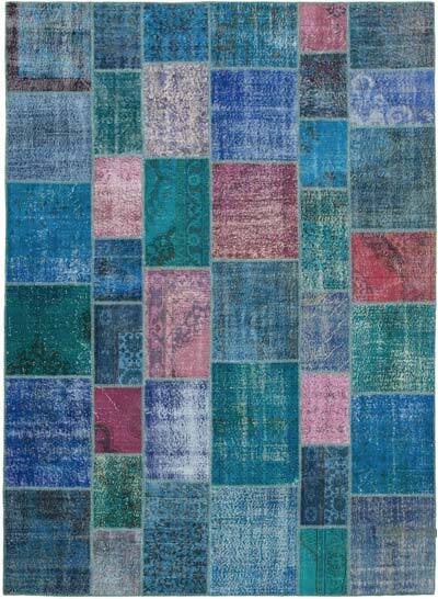 Alfombra De Retazos Turca Sobre-teñida - 260 cm x 356 cm