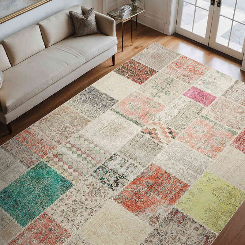 Patchwork Ek Dokuma Halı - 249 cm x 351 cm - K0049793