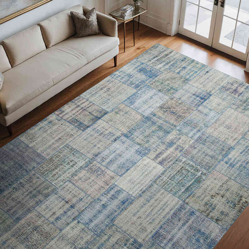 Boyalı Patchwork Halı - 248 cm x 348 cm - K0049847