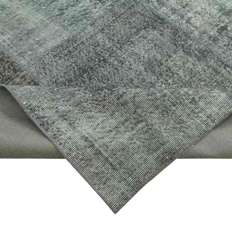 Grey Patchwork Hand-Knotted Turkish Rug - 8'  x 11' 4" (96" x 136") - K0049852
