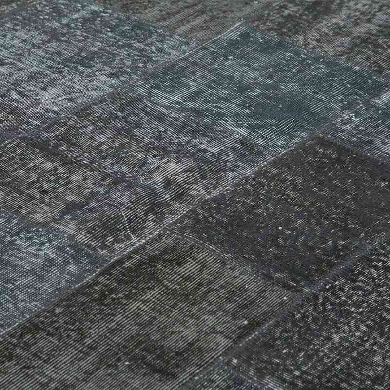 Grey Patchwork Hand-Knotted Turkish Rug - 8' 1" x 11' 6" (97" x 138") - K0049858