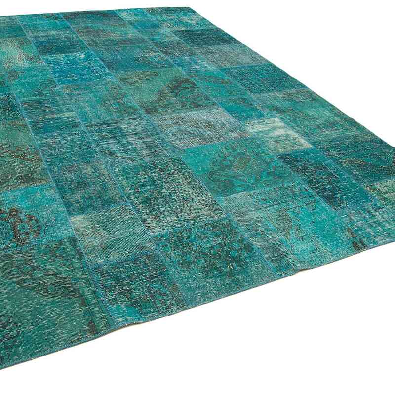 Patchwork Hand-Knotted Turkish Rug - 8' 3" x 11' 6" (99" x 138") - K0049958