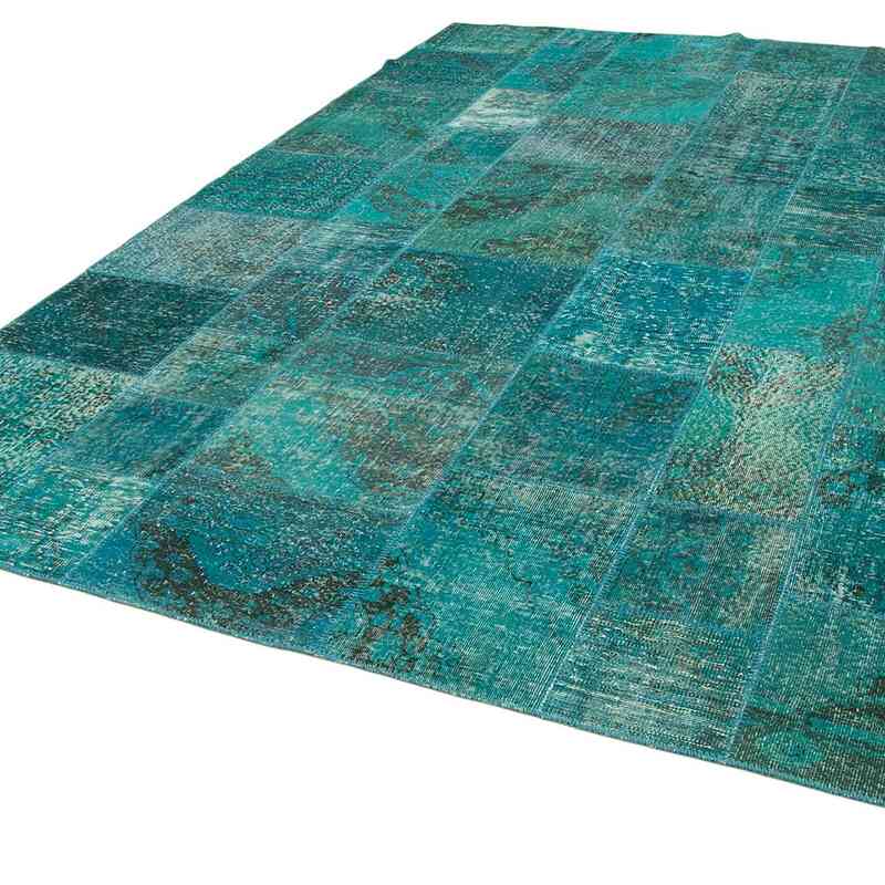 Patchwork Hand-Knotted Turkish Rug - 8' 3" x 11' 6" (99" x 138") - K0049958