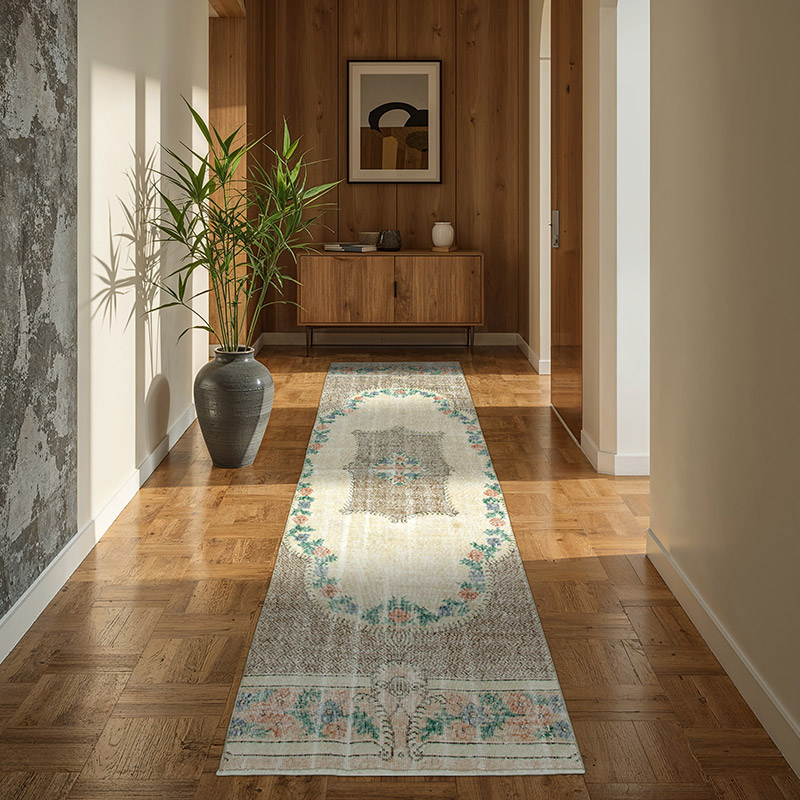 Alfombra Turca Vintage De Pasillo - 91 cm x 270 cm - K0050046