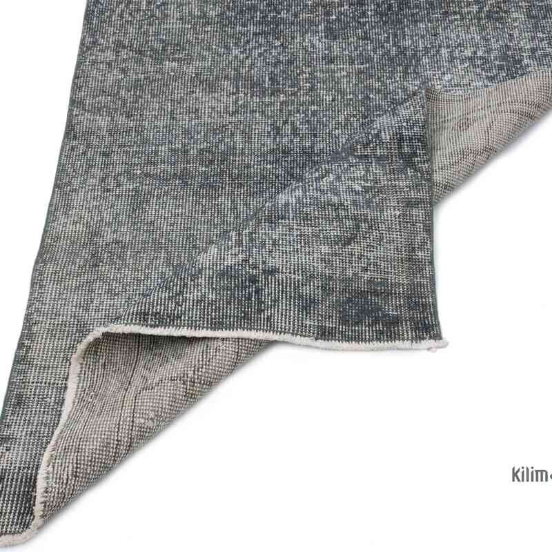 Grey Over-dyed Turkish Vintage Runner Rug - 2' 8" x 10'  (32" x 120") - K0050090