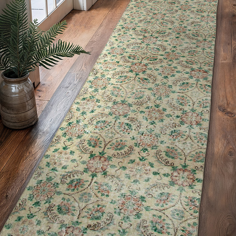 Alfombra Turca Vintage De Pasillo - 81 cm x 317 cm - K0050143