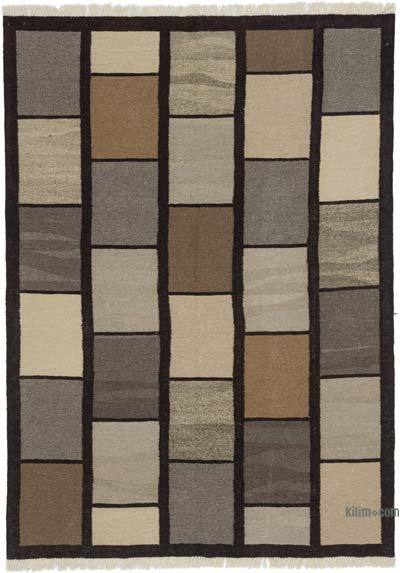New Handwoven Turkish Kilim Rug - 5' 1" x 7' 1" (61" x 85")