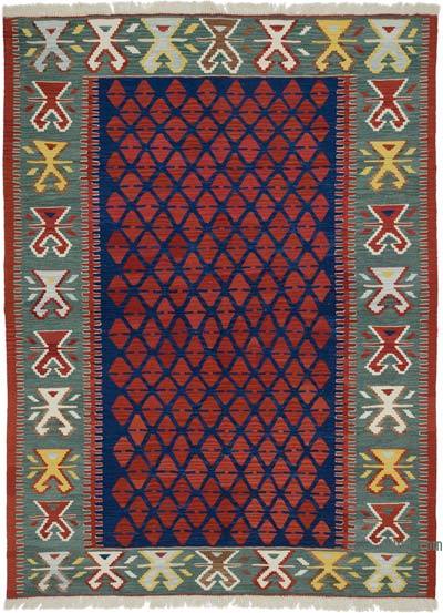 Multicolor Nueva Alfombra Turca Kilim - 188 cm x 254 cm