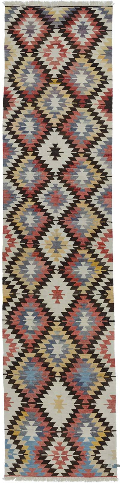 Multicolor New Handwoven Turkish Kilim Runner - 4' 6" x 19' 3" (54" x 231")