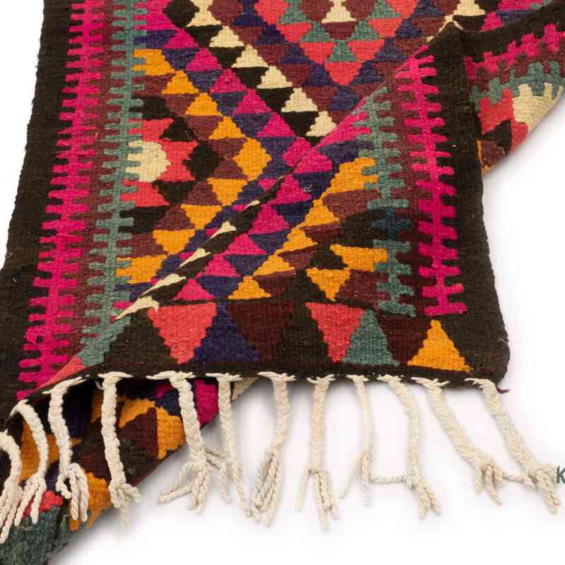 Multicolor Alfombra Kilim Tribal Vintage - 85 cm x 335 cm - K0050403