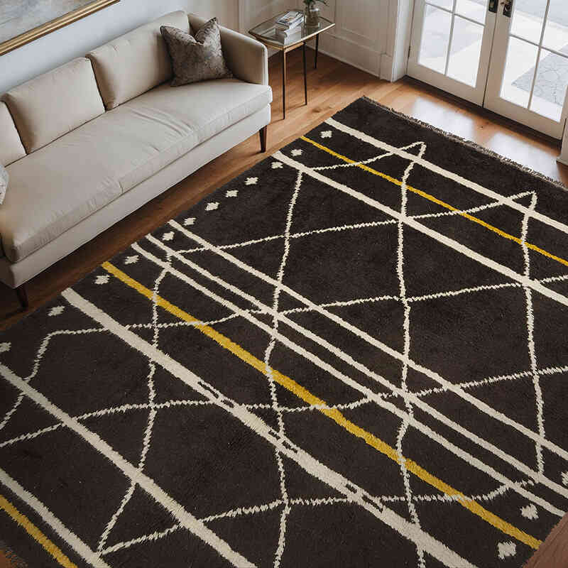 Alfombra "Tulu" de estilo marroquí anudada a mano - 272 cm x 346 cm - K0050437