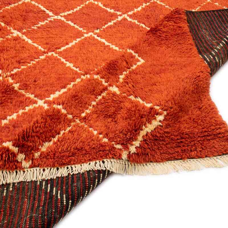 New Moroccan Style Hand-Knotted Tulu Rug - 7' 6" x 11' 5" (90" x 137") - K0050441