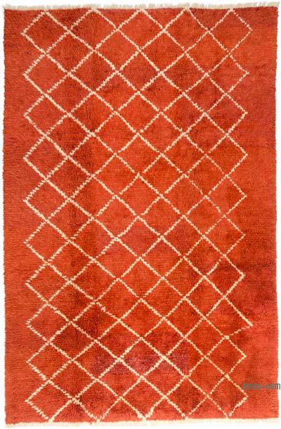 New Moroccan Style Hand-Knotted Tulu Rug - 7' 6" x 11' 5" (90" x 137")